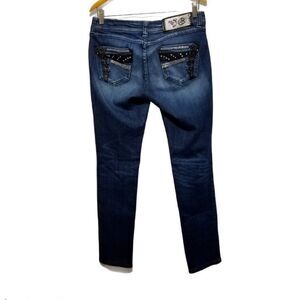 Vo Virgin Only Jeans Size 30 Low Rise Straight Leg Dark Wash